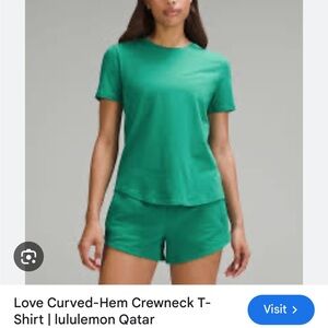 lululemon love curved hem crew neck - t shirt